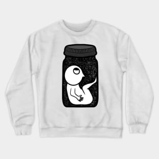 Man in space jar Crewneck Sweatshirt